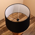 Светильник настольный "Бруно" чёрный/золотистый 1х40Вт, Е27, 50х50х78 см - фото 809279217