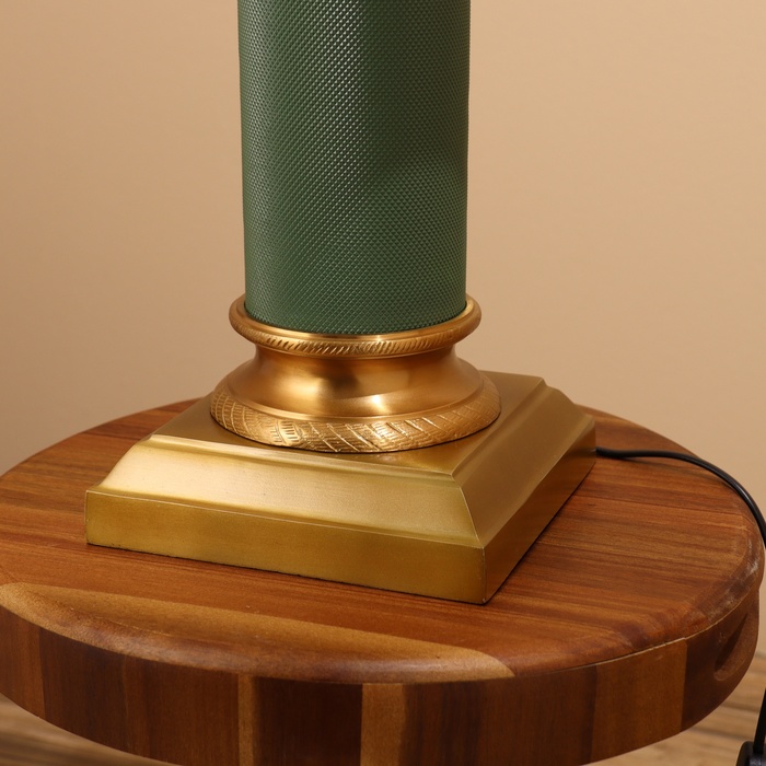 Светильник настольный "Гринч" зелёный/золотистый 1х40Вт, Е27, 56х56х88 см