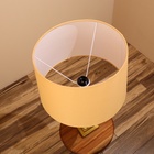 Светильник настольный "Листер" натуральная кожа 1х40Вт, Е27, 56х56х85 см - фото 809279224