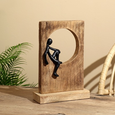 Сувенир «Раздумье», 23.5×9.5×34 см, полимерная смола, манговое дерево