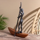 Сувенир «Лодочник», 28×9.5×37.5 см, полимерная смола, манговое дерево - Фото 4