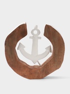 Сувенир «Якорь», 28×6×27 см, алюминий, манговое дерево - Фото 1