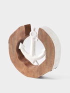 Сувенир «Якорь», 28×6×27 см, алюминий, манговое дерево - Фото 3