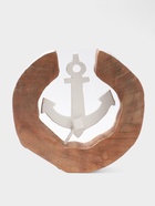 Сувенир «Якорь», 28×6×27 см, алюминий, манговое дерево - Фото 4