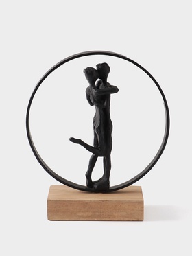 Сувенир «Парочка», 24×9×26.5 см, полимерная смола, манговое дерево