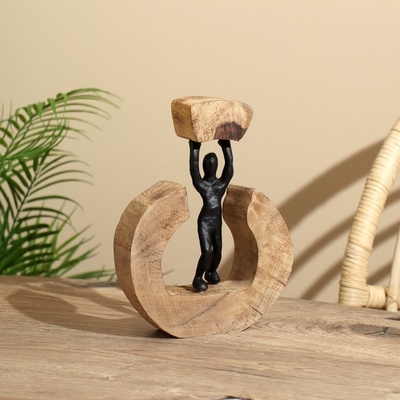 Сувенир «Сила», 17×5×23 см, полимерная смола, манговое дерево