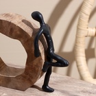 Сувенир «Парень», 23×7.5×19 см, полимерная смола, манговое дерево - Фото 3