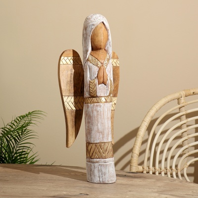 Сувенир «Ангел», 24×13×54 см, манговое дерево