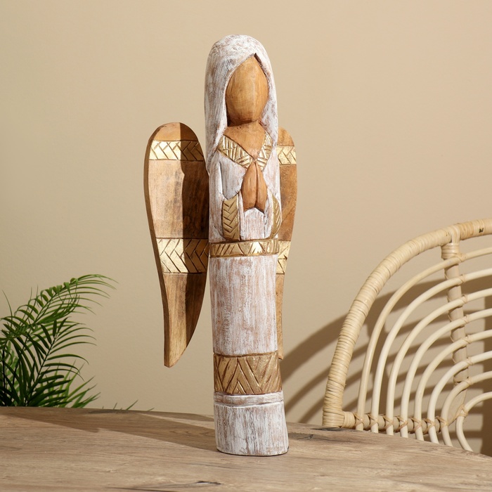 Сувенир «Ангел», 24×13×54 см, манговое дерево
