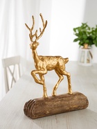 Сувенир «Олень», 26.5×13×36 см, полимерная смола, манговое дерево - Фото 3