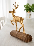 Сувенир «Олень», 26.5×13×36 см, полимерная смола, манговое дерево - Фото 3