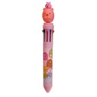 Ручка шариковая автоматическая, 10-ти цветная "Милашки", розовая - фото 26466738