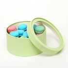 Набор 2 в 1 круглых коробок с окном, медовая дыня, 21 х 11 - 18 х 10 см - Фото 4