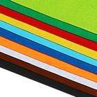 Набор цветного фетра, толщина-2 мм, формат А4, мягкий, 10 листов, 10 цветов, яркие цвета - фото 9900348