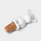 Пробка для бутылки Доляна «Стильный мишка», 3,5×3,5×10 см - Фото 3