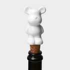 Пробка для бутылки Доляна «Стильный мишка», 3,5×3,5×10 см - фото 4455549