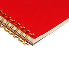 Бизнес-тетрадь А5, 60 листов в клетку Pragmatic, картонная обложка, тонированный блок 80г/м2, красный - Фото 4