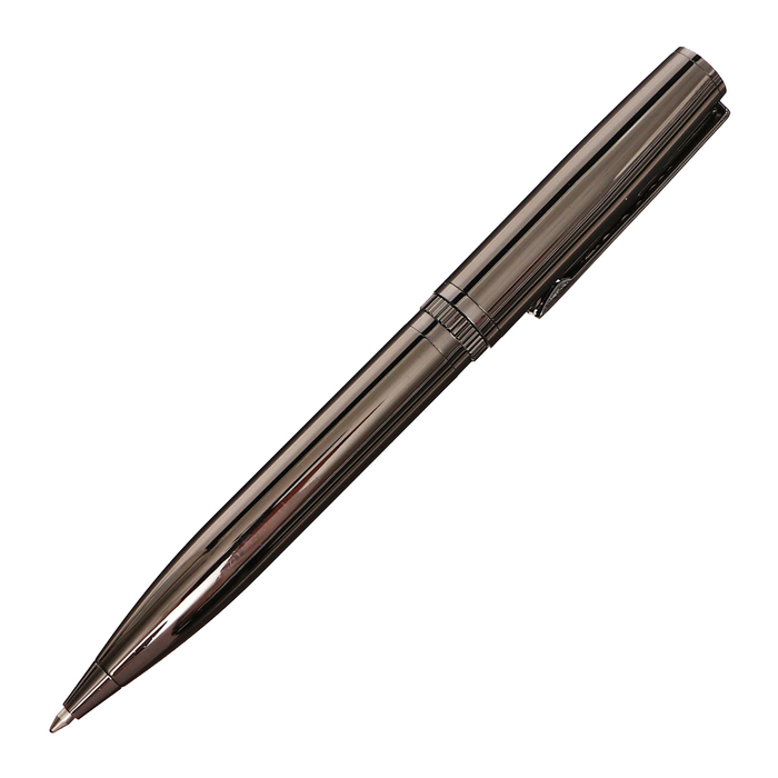 Ручка шариковая поворотная, 0.7 мм, Bruno Visconti Boston, стержень синий, серебряный металлический корпус - Фото 1