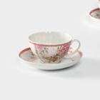 Набор чайный фарфоровый «Цветочный вальс», 4 предмета - Фото 3