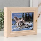 Ключница "Волки" 19х24 см - фото 24078526