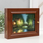 Ключница "Мостик" 19х24 см орех - фото 24078533