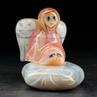 Сувенир "Ангел на облаке", 6,5х6,5х5 см, селенит - фото 321579914
