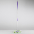 Швабра с отжимом и ведро с металлической центрифугой, запасная насадка из микрофибры, ножки, 20 л, цвет МИКС - Фото 4