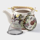 Чайник заварочный «Парк», 600 мл, с металлическим ситом, керамика - Фото 2