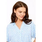 Комплект женский: блузка, шорты Zuma, размер XS, цвет голубой - Фото 3