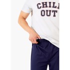 Комплект мужской: футболка, брюки, размер M, цвет серый - Фото 4