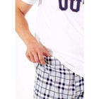 Комплект мужской: футболка, брюки, размер M, цвет белый - Фото 4