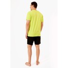 Комплект мужской: футболка, шорты, размер M, цвет зелёный - Фото 6