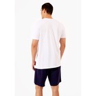 Комплект мужской: футболка, шорты, размер M, цвет белый - Фото 5