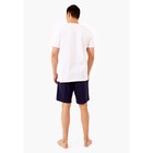 Комплект мужской: футболка, шорты, размер M, цвет белый - Фото 6