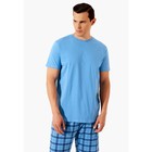 Комплект мужской: футболка, шорты, размер M, цвет синий - Фото 2