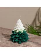 Свеча новогодняя «Ёлка», 5×5×9.5 см, соевый воск 9931666