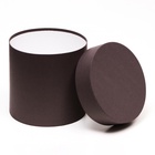 Набор шляпных коробок 5 в 1, песочный, 23 х 23-15 х 15 см - фото 808972739