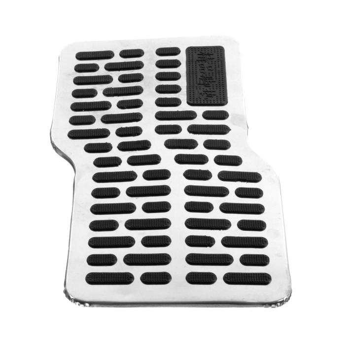 Накладка-подпятник для автоковрика, металлическая с креплением - Фото 1