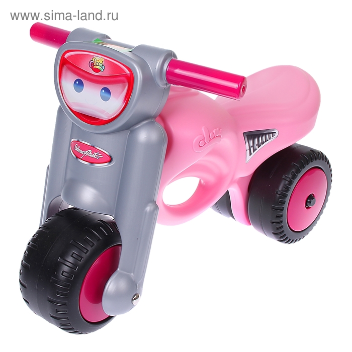 Толокар-мотоцикл «Мини-мото», розовая - Фото 1