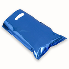 Пакет подарочный, металлизированный, синий 17х25 см , 20 микрон 10 шт набор - Фото 4