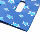 Пакет подарочный, металлизированный, "Звёзды" синий 17х25 см , 20 микрон 10 шт набор - Фото 3