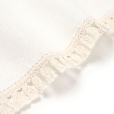 Дорожка на стол «Этель» Linen style, 40×146 см, 100% лён, белая