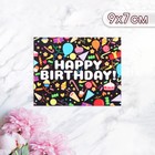 Мини-открытка "Happy Birthday!" вкусняшки, 9 х 7 см - фото 110224686