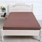 Простыня на резинке Атра 160х200х20, цвет мокко бязь 120г/м, хлопок - фото 24057340