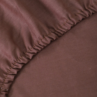 Простыня на резинке Атра 160х200х20, цвет мокко бязь 120г/м, хлопок - фото 24057342