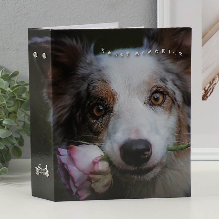 Фотоальбом на 200 фото 10х15 см "Собаки-4, с розой" - Фото 1