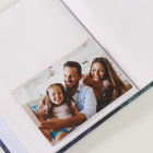 Фотоальбом на 200 фото 10×15 см «Цветочная коллекция. Сине-зелёный с белым цветком» 10479947