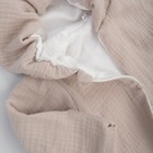 Комплект на выписку KinDerLitto «Муслин», 4 предмета, рост 50-56 см, цвет бежево-серый - Фото 8