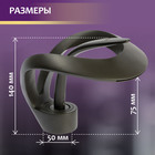 Смеситель для раковины ZEIN Z3816, дизайнерский, однорычажный, картридж 35 мм, графит - фото 808114033