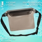 Сумка поясная, водонепроницаемая, чёрная, 22×18 см - Фото 3